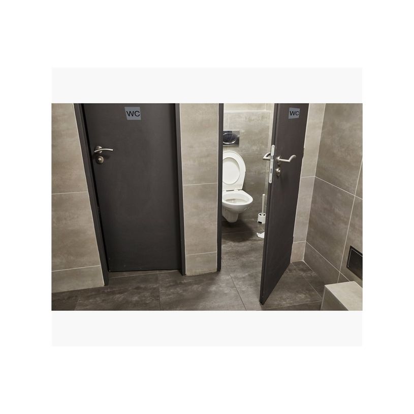 3130630671794-Exacompta - Plaque de signalisation WC - 75 x 75 mm - aluminium brossé-P_405121417_2-1