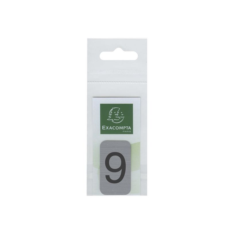 3130630671893-Exacompta - Plaque adhésive chiffre 9 - 25 x 44 mm - aluminium brossé-P_405121429_1-1