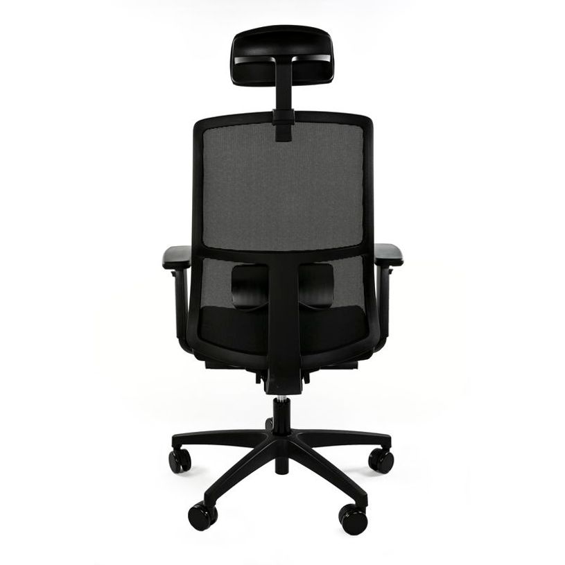 8033540636677-Fauteuil de bureau ARMONIA - accoudoirs réglables - appuie-tête réglable - noir-P_405121627_3-2
