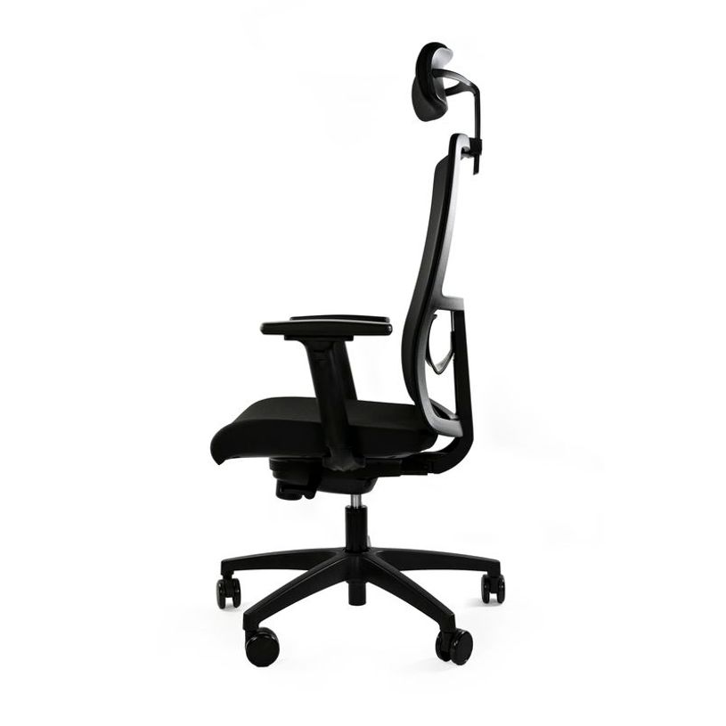 8033540636677-Fauteuil de bureau ARMONIA - accoudoirs réglables - appuie-tête réglable - noir-P_405121627_4-3
