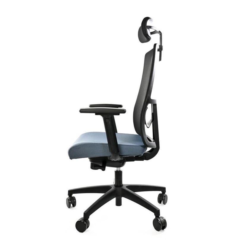 8033540636684-Fauteuil de bureau ARMONIA - accoudoirs réglables - appuie-tête réglable - gris-P_405121630_3-2
