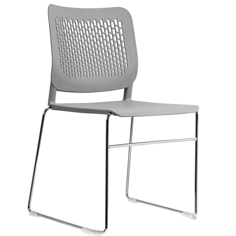 8033540636547-Chaise Luge MALIZIA - pieds luge - gris-P_405121645_1-0