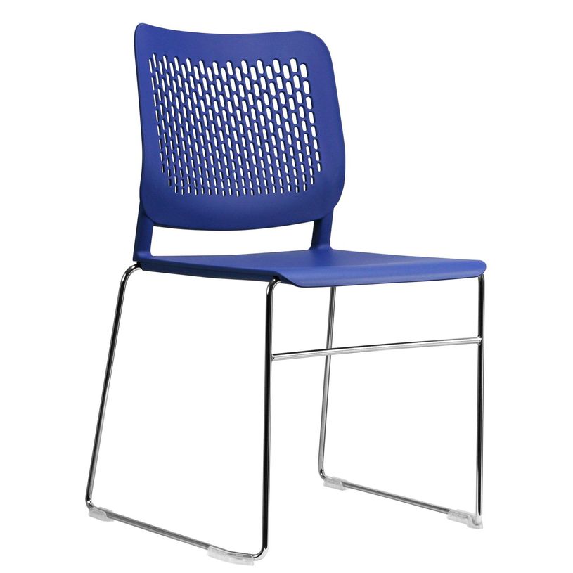 8033540636530-Chaise Luge MALIZIA - pieds luge - bleu-P_405121646_1-0