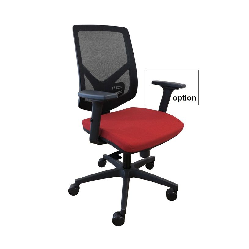 8033540636769-Fauteuil de bureau UNIT AIR - Accoudoirs en option - rouge-P_405121654_3-2