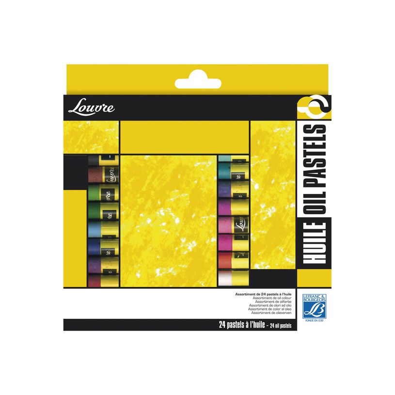 3013648063105-Lefranc Bourgeois Louvre - Boîte de 24 pastels à l'huile - couleurs assorties-P_405121711_2-0