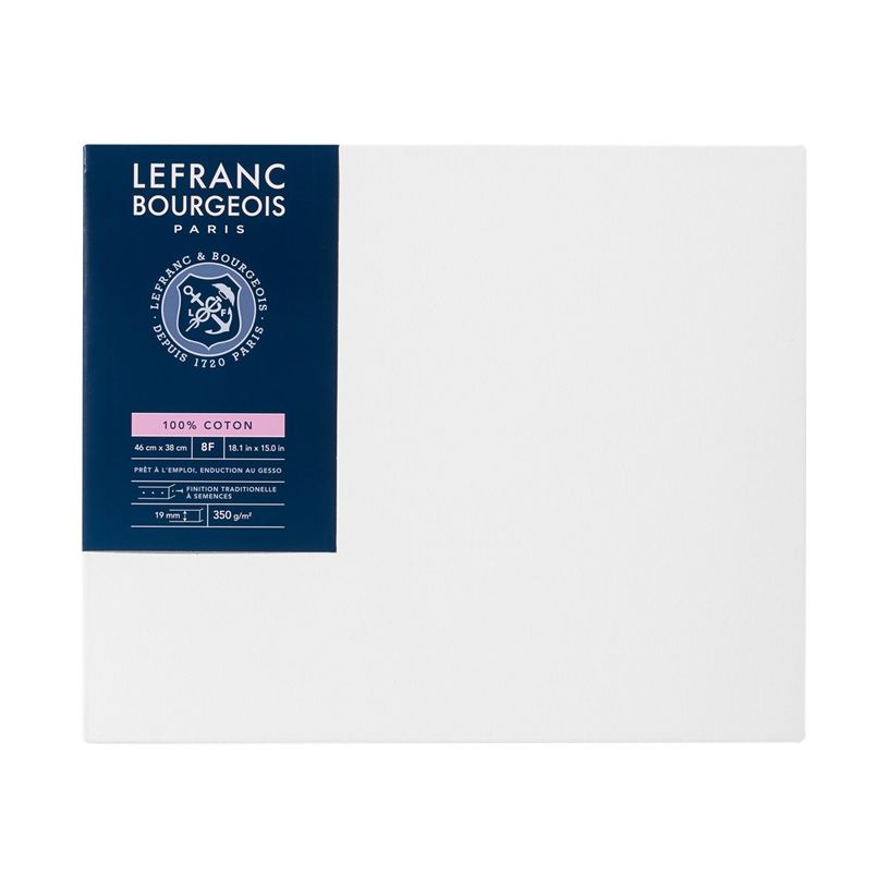 Châssis Classique Toile Lin Lefranc Bourgeois - 25F, 100% Lin, Clés Incluses, Pour Peinture à L'huile Ou Acrylique
