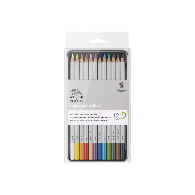 884955064894-Winsor & Newton Studio Collection - 12 Crayons de couleur - boîte en métal - couleurs ass-P_405121770_3-0