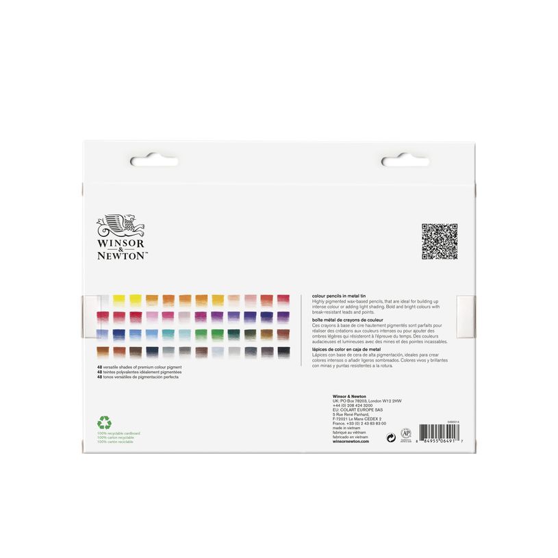 884955064917-Winsor & Newton Studio Collection - 48 Crayons de couleur - boîte en métal - couleurs ass-P_405121772_1-1