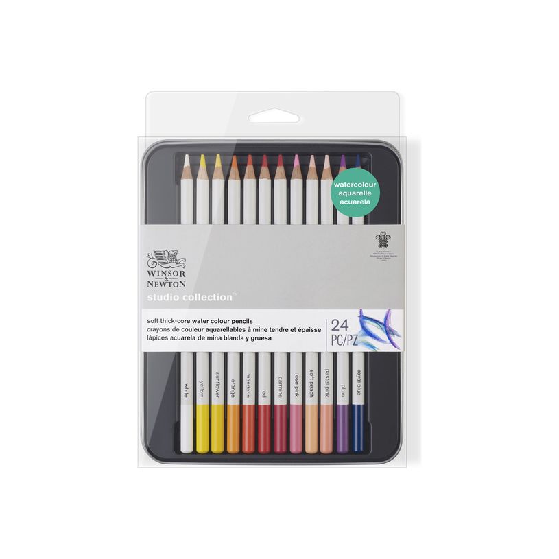 884955064924-Winsor & Newton Studio Collection - 24 Crayons de couleur - boîte en métal - couleurs ass-P_405121775_1-3
