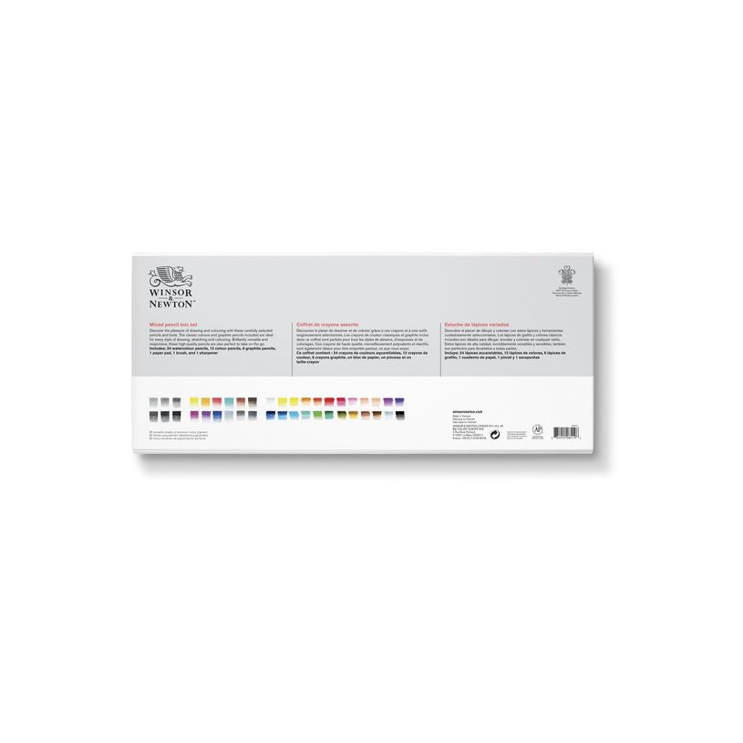 884955085196-Winsor & Newton Studio Collection - Coffret de 42 crayons techniques mixtes - couleurs asso-P_405121778_3-3