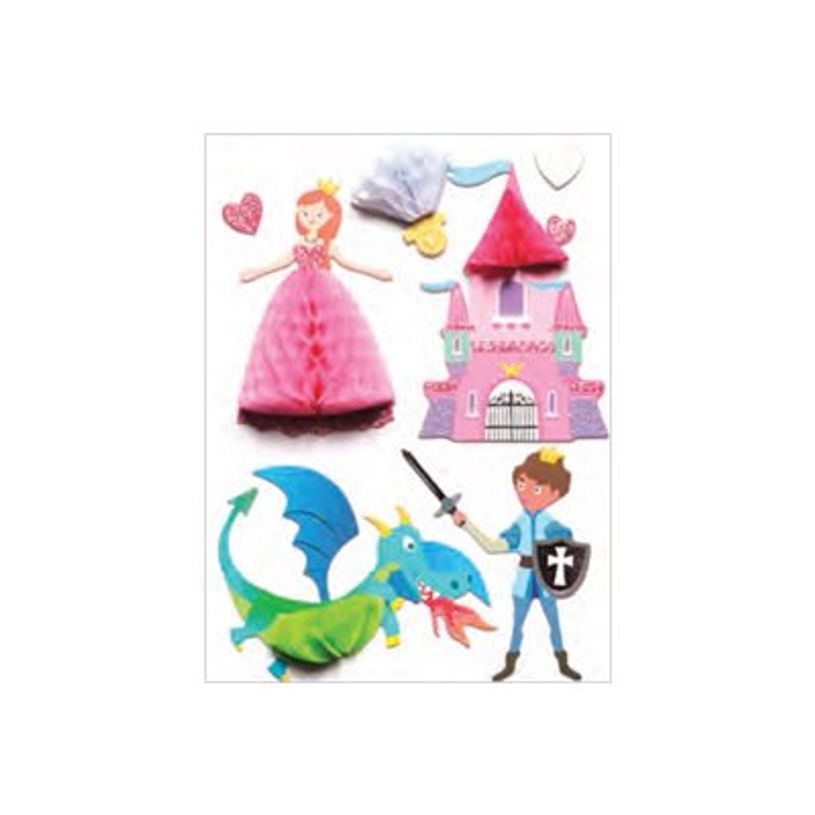 3532435179701-Graine Creative - 8 adhésifs décoratifs - princesse et chevalier effet 3D - 7 cm-P_405121918_1-0