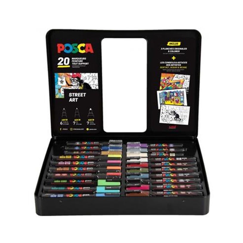 8435009953453-MALETA UNI POSCA METALICA 20P SURT--1