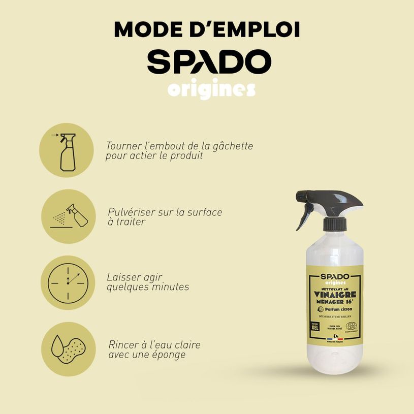 3172358351503-Gloss - Vinaigre Blanc produit de nettoyage / détartrage - vaporisateur 750 ml - citron--4