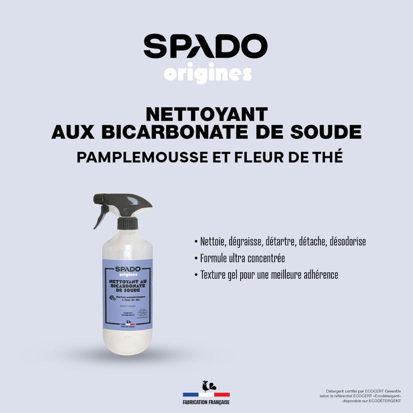 3172358351602-Gloss - Bicarbonate de Soude dégraissant/détartrant /nettoyant - vaporisateur 750 ml--2