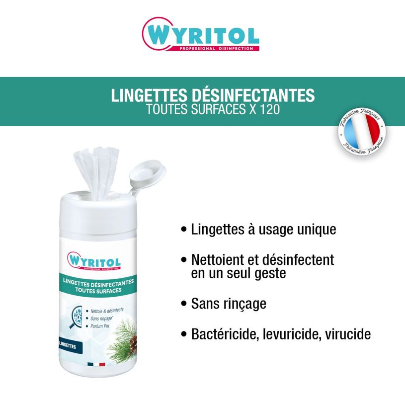 3661295615101-Wyritol - Lingettes désinfectantes toutes surfaces - 120 feuilles--1