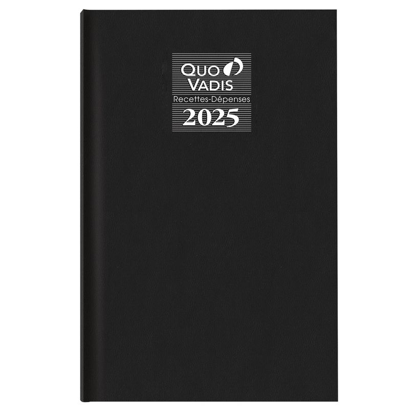 3371010133024-Agenda Vanolin Recettes/Dépenses - 1 jour page - 13 x 21 cm - noir - Quo Vadis-P_405122091_2-0