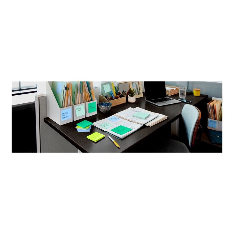 4054596924376-POST-IT - Notes repositionnables 76x127 mm Oasis 5 blocs - ultra adhésives - 450 feuilles-P_405122301_4-1