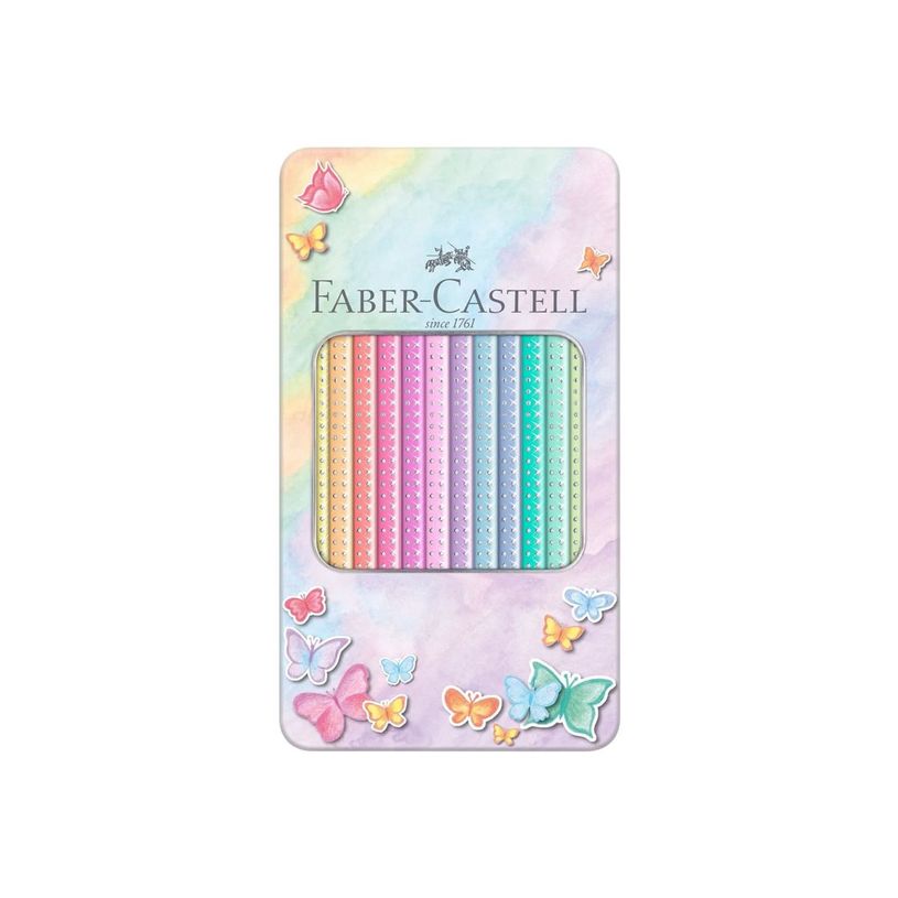 4005402019106-Faber-Castell SPARKLE - 12 crayons de couleur pastel - couleurs assorties-P_405122311_2-0
