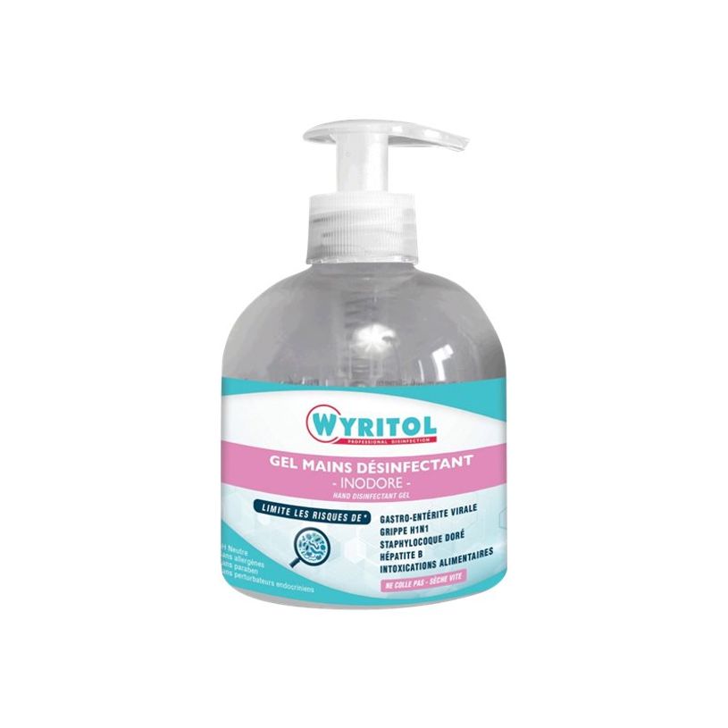 3661295615019-Wyritol - Gel hydroalcoolique désinfectant pour les mains - flacon pompe - 300 ml-P_405122365_1-0