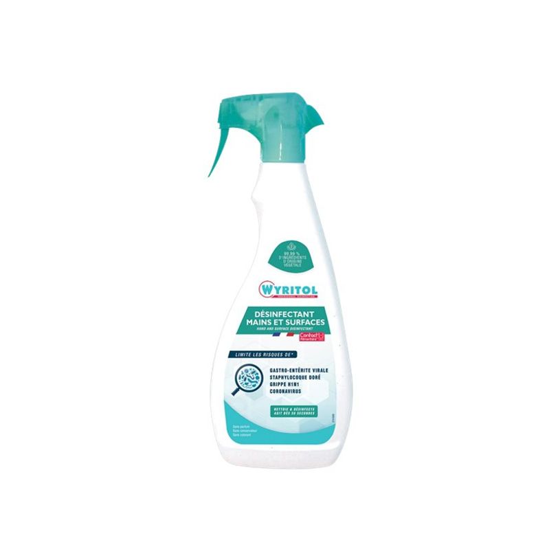 3661295615200-Wyritol - Spray désinfectant pour les mains et surfaces - vaporisateur 750 ml-P_405122382_1-0