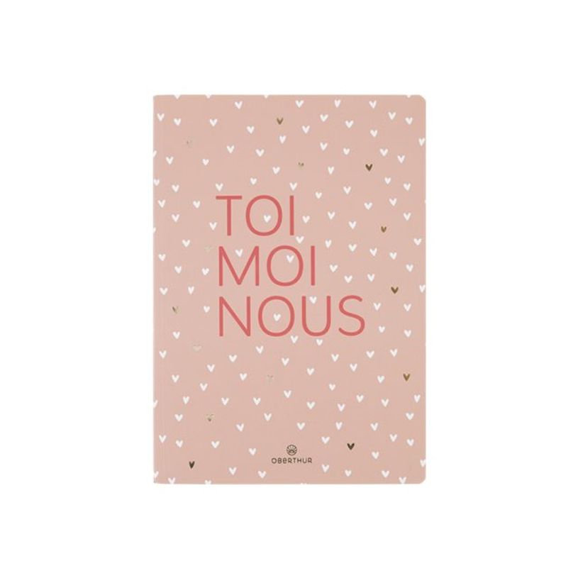 3664447131955-Oberthur Mots doux - Carnet de notes souple - A5 - ligné - 200 pages - toi moi nous-P_405122456_5-0