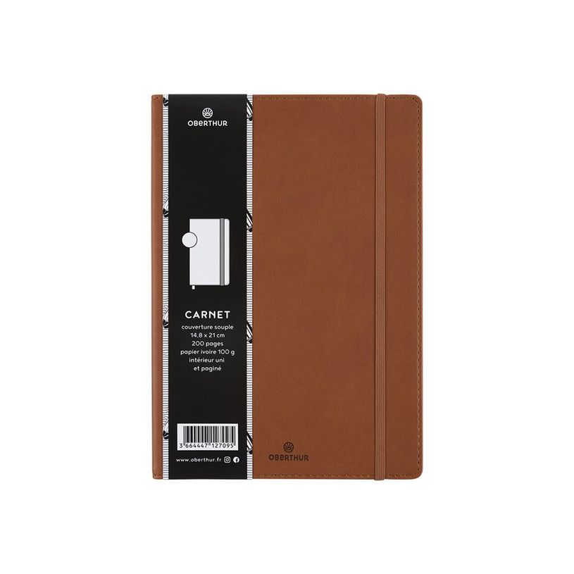 3664447127095-Oberthur Balthazar - Carnet de notes souple - A5 - uni - 200 pages - cognac-P_405122471_3-2