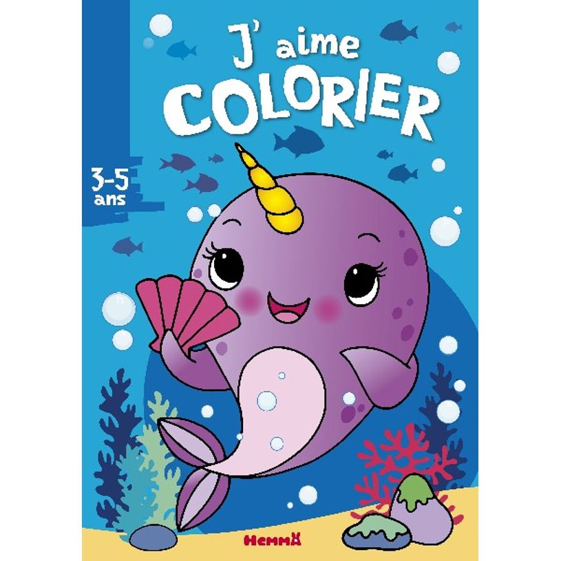 9782508051555-J'aime colorier (3-5 ans) : Licorne des mers-P_405122518_1-0
