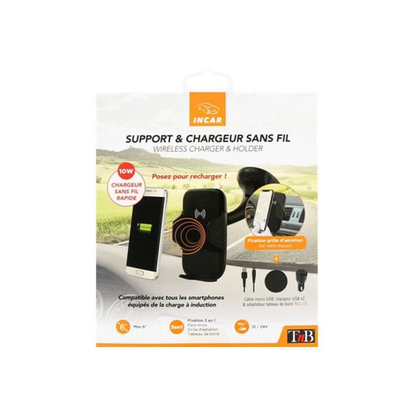 3303170093634-T'nB - support smartphone pour voiture avec chargeur à induction -P_405122830_5-4