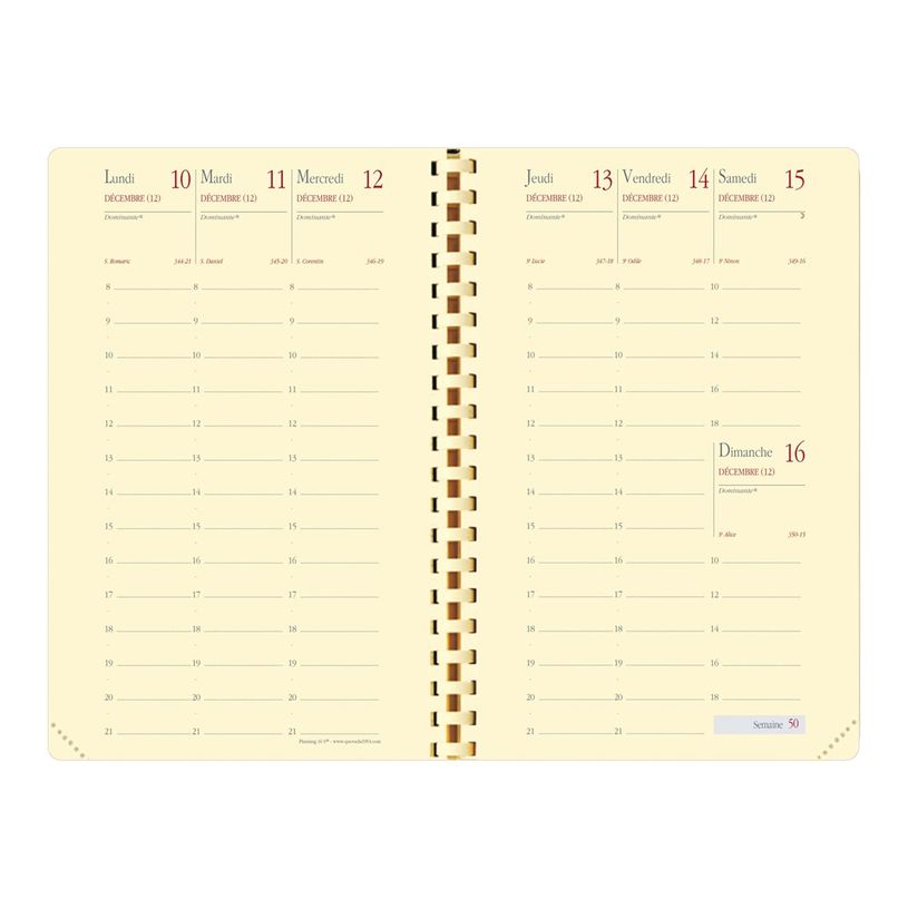 3371010480777-Quo Vadis Impala Planning 16 - Agenda - 2023 - vista de la semana - encuadernado espiral - 90 x 160 mm - papel marfil - disponible en -P_405122873_2-4