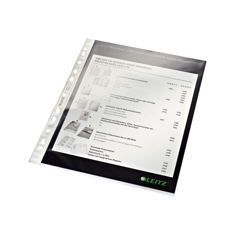 4002432432929-Leitz Standard - 100 Pochettes perforées - A4-P_405122882_1-0