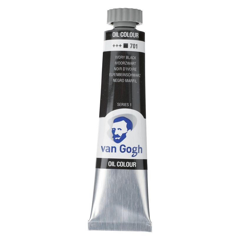 8712079218164-Van Gogh Colores al óleo Tubo 20 ml Negro Marfil 701 (02047013)--0