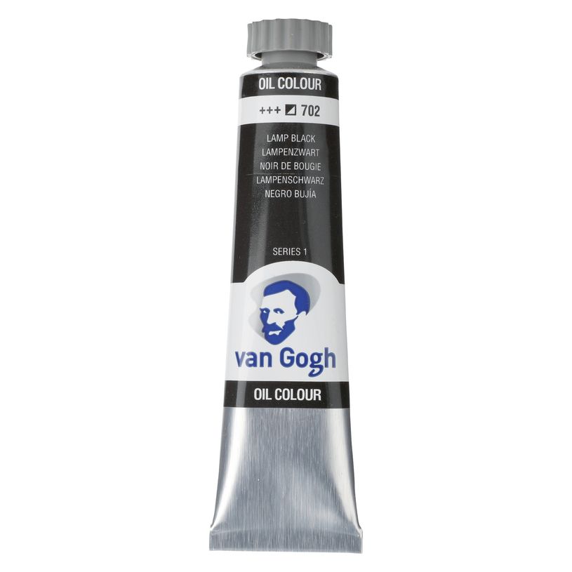 8712079218171-Van Gogh Colores al óleo Tubo 20 ml Negro Bujía 702 (02047023)--0