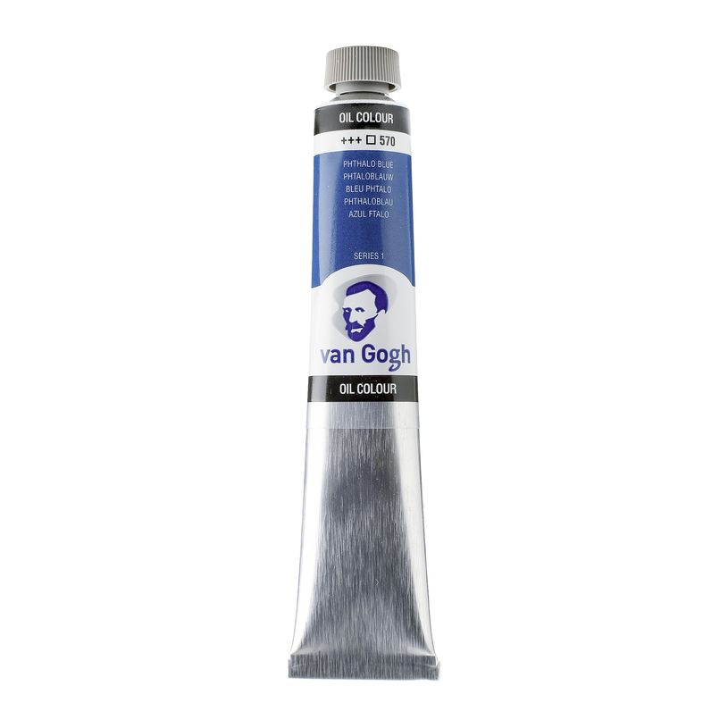 8712079220945-Van Gogh Colores al óleo Tubo 60 ml Azul Ftalo (Primario) 570 (02065703)--0