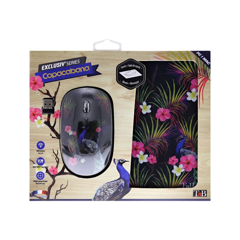 3303170104446-T'nB EXCLUSIV' - souris sans fil + tapis - COPACABANA-P_405123004_1-1