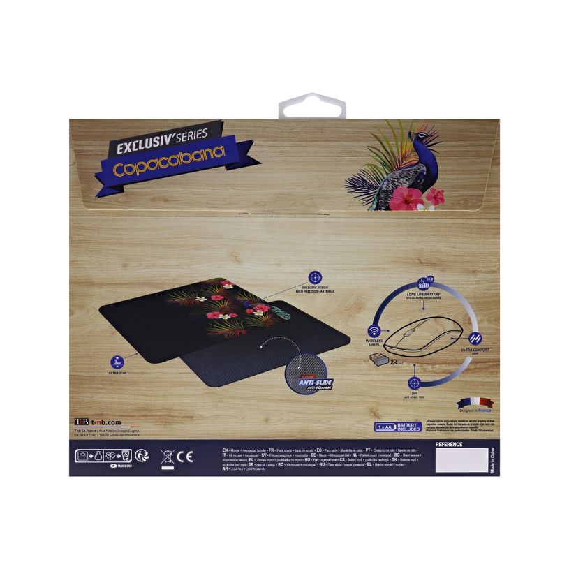 3303170104446-T'nB EXCLUSIV' - souris sans fil + tapis - COPACABANA-P_405123004_2-2