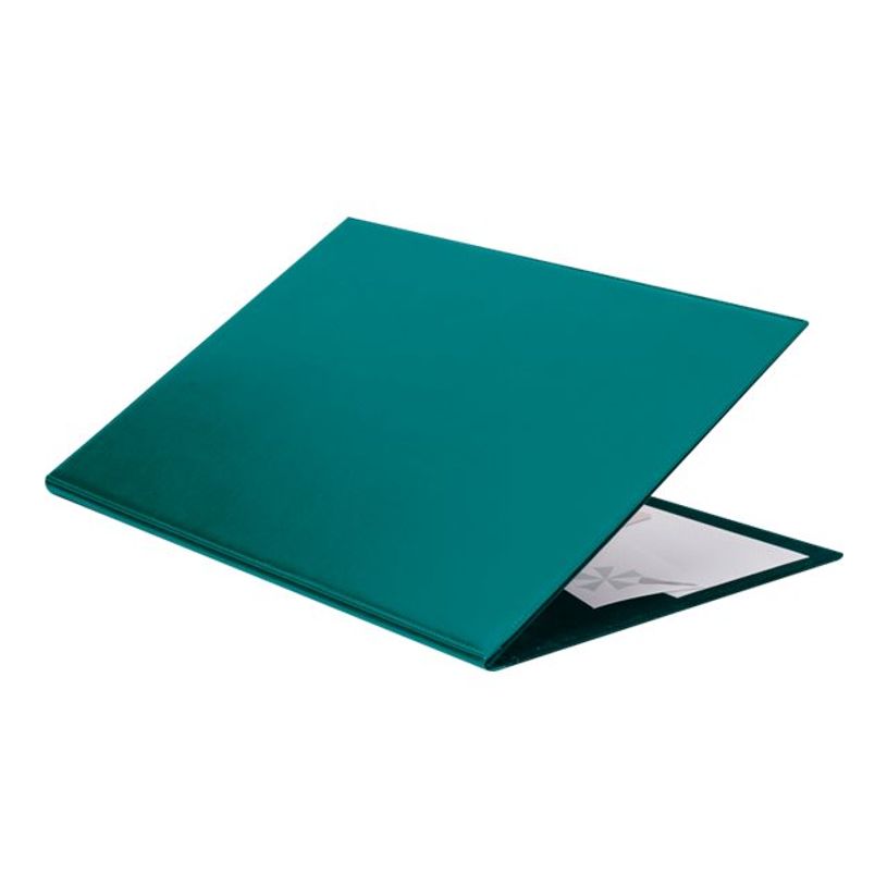 3338805004020-L'Agenda Moderne Satiny - Sous-main à rabat - 56 x 38 cm - bleu canard - Quo Vadis-P_405123021_1-0