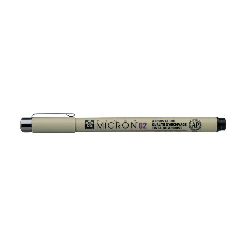 0084511318373-Sakura Pigma Micron 02 - Rotulador - permanente - negro - tinta pigmentada al agua - 0.3 m-P_405123196_1-0