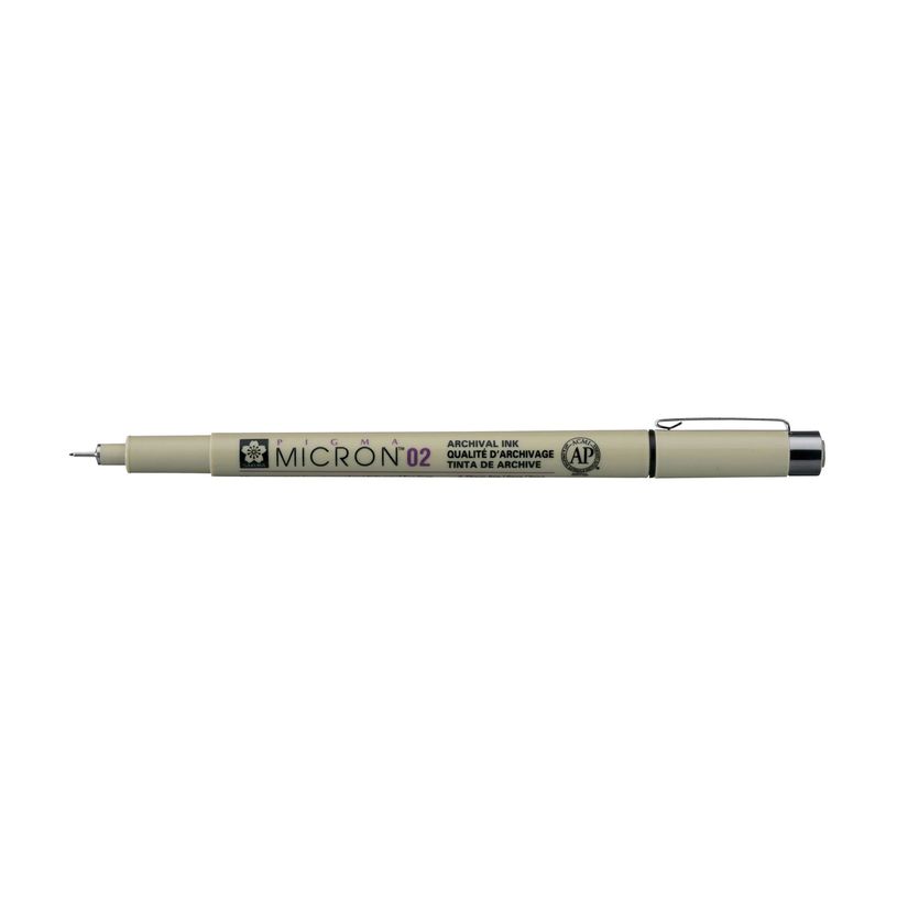 0084511318373-Sakura Pigma Micron 02 - Rotulador - permanente - negro - tinta pigmentada al agua - 0.3 m-P_405123196_5-4
