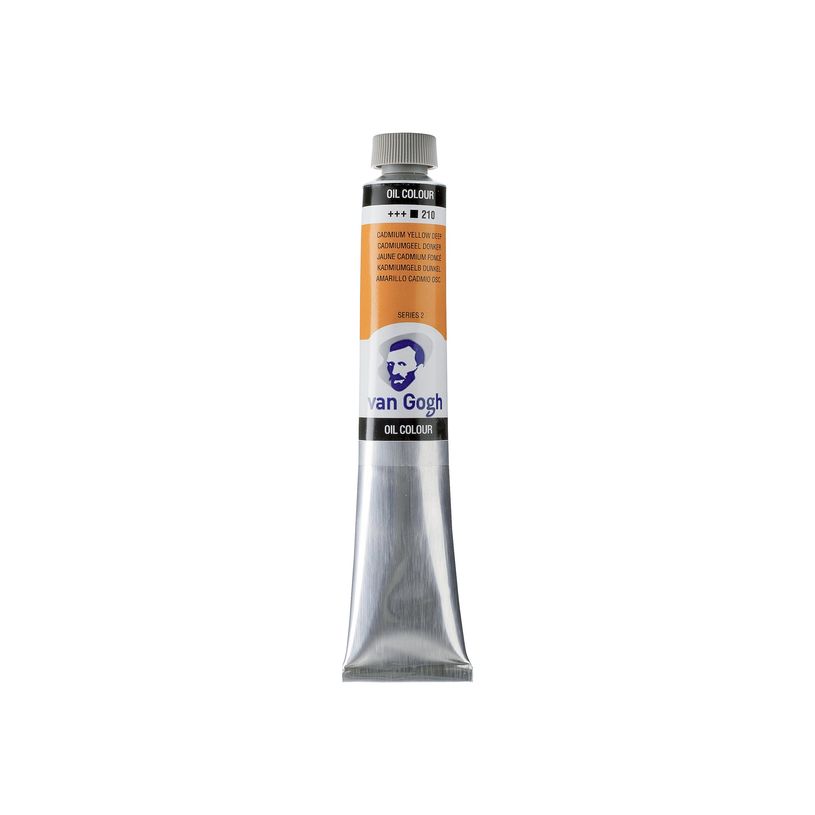 8712079220488-van Gogh 210 - Peinture - peinture à l'huile - jaune de cadmium profond - 60 ml-P_405123973_1-0