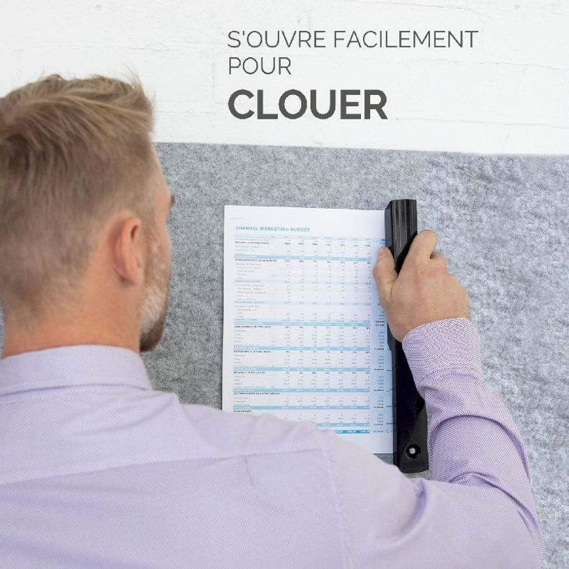 0043859776597-Fellowes - Agrafeuse LX820 noire avec Microban® - capacité de 20 feuilles - pleine bande-P_405124143_3-2