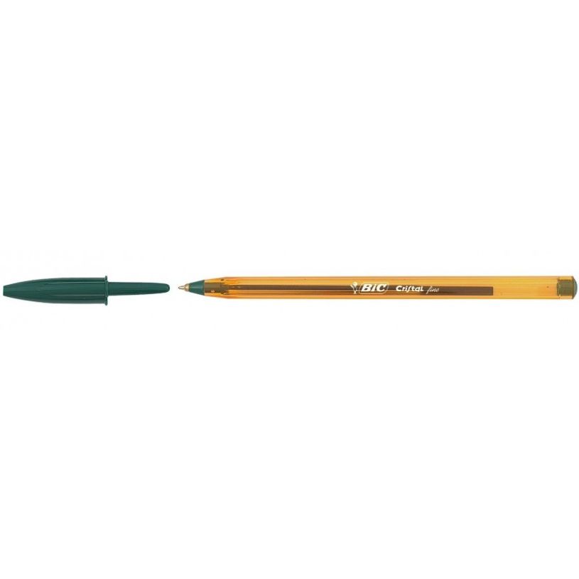 3086123132962-BIC Cristal Fine - Stylo à bille - vert - 0.8 mm - fin-P_405124153_1-0