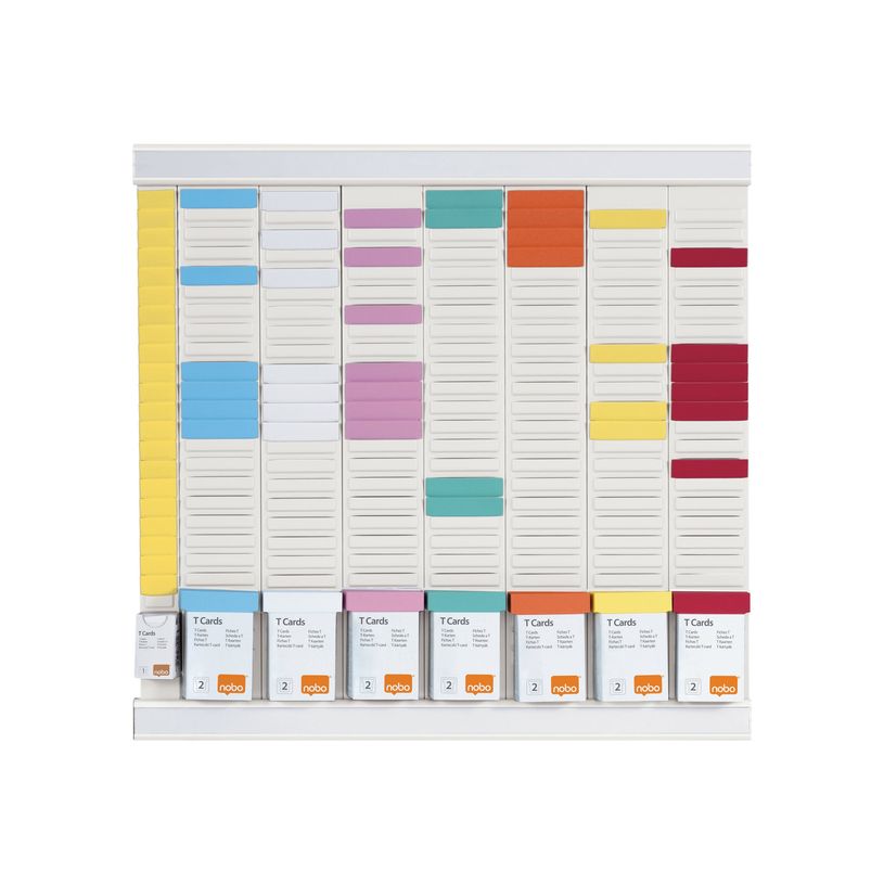 5028252624152-Nobo - Planning à fiches T - 7 colonnes indice 2 - 48 x 48 cm - blanc-P_405124227_1-2