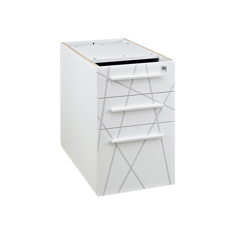 3483600214799-Caisson bout de bureau Sunday - L42XH71xP80 cm - blanc graphic-P_405124492_1-0