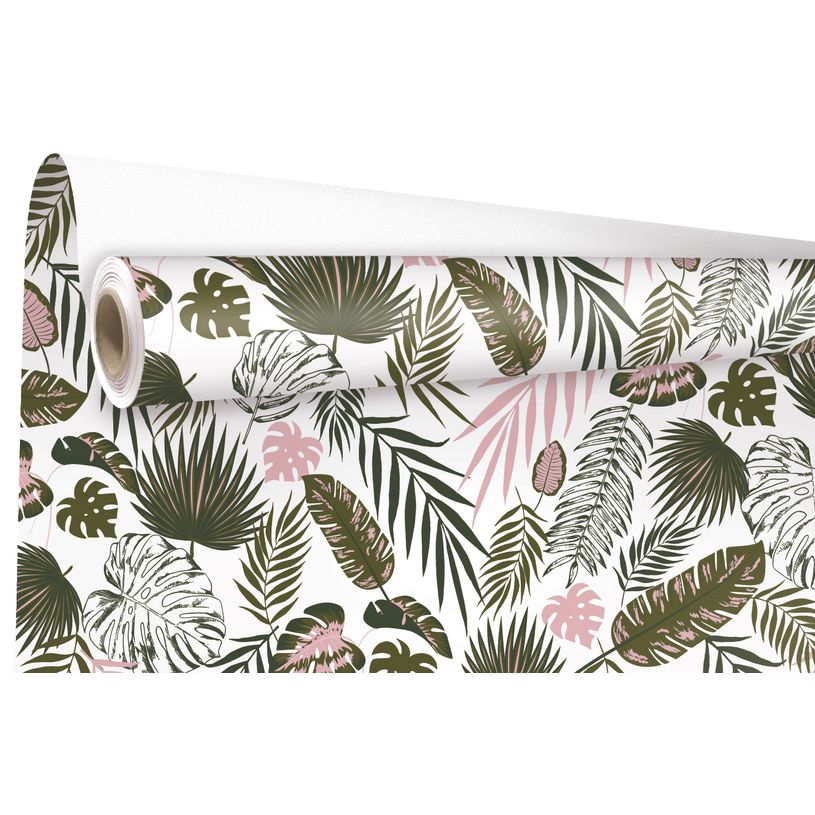 3281650553161-Créastyl - Papier cadeau kraft - 69 cm x 50 m - 60 g/m² - tropical-P_405124507_1-0