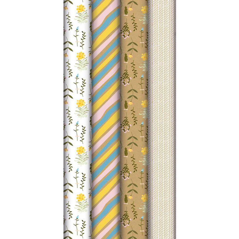 3369682238949-Clairefontaine Immortelle - Papier cadeau kraft - 70 cm x 2 m - 70 g/m² - différents mot-P_405124523_1-0
