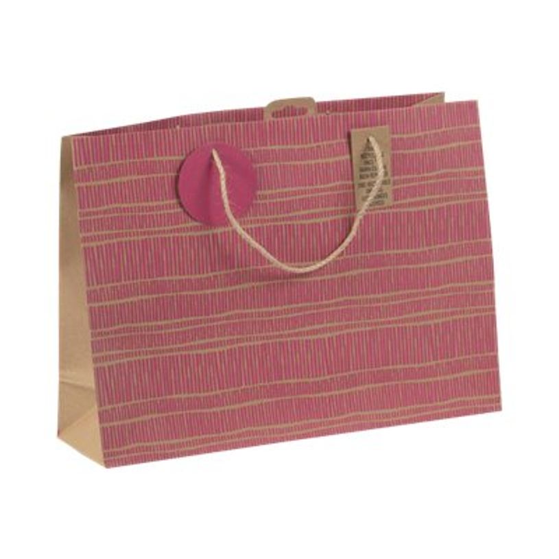 5033601002734-Clairefontaine - Sac cadeau kraft - néon rose fluo - 37,3 cm x 11,8 cm x 27,5 cm-P_405124551_1-0