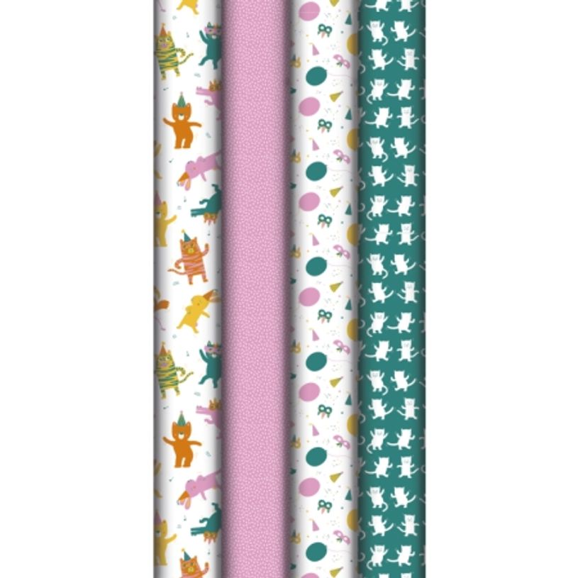 3369682020803-Clairefontaine Good Vibes - Papier cadeau - 70 cm x 2 m - 80 g/m² - différents motifs di-P_405124621_1-0