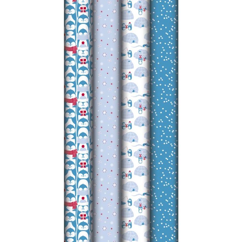 3329682020852-Clairefontaine Pingouins - Papier cadeau - 70 cm x 2 m - 80 g/m² - différents motifs dis-P_405124636_1-0