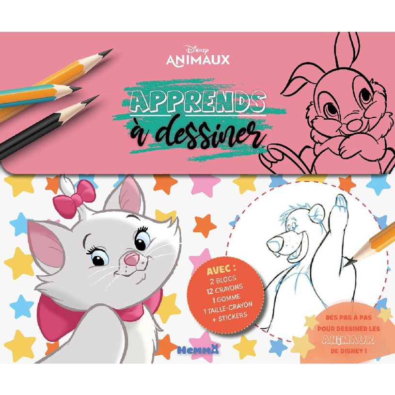 9782508050015-Disney Animaux - Apprends à dessiner : Marie-P_405124718_1-0