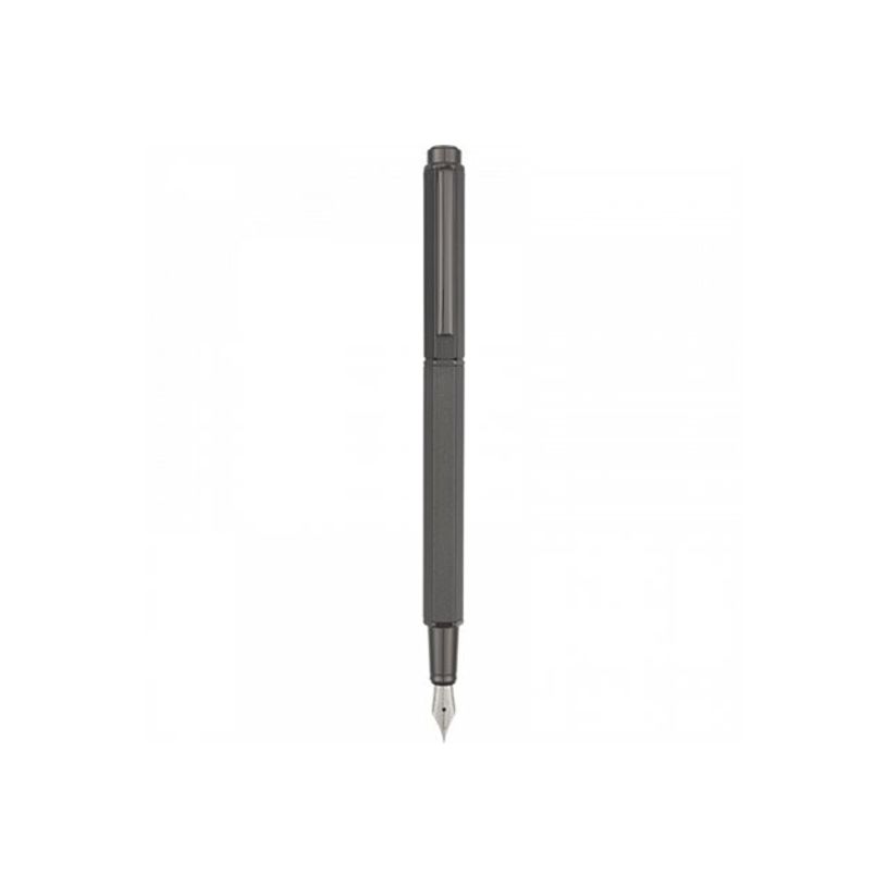 3664447136134-Oberthur Belgrade - Parure de stylo plume et roller - anthracite-P_405124942_3-3